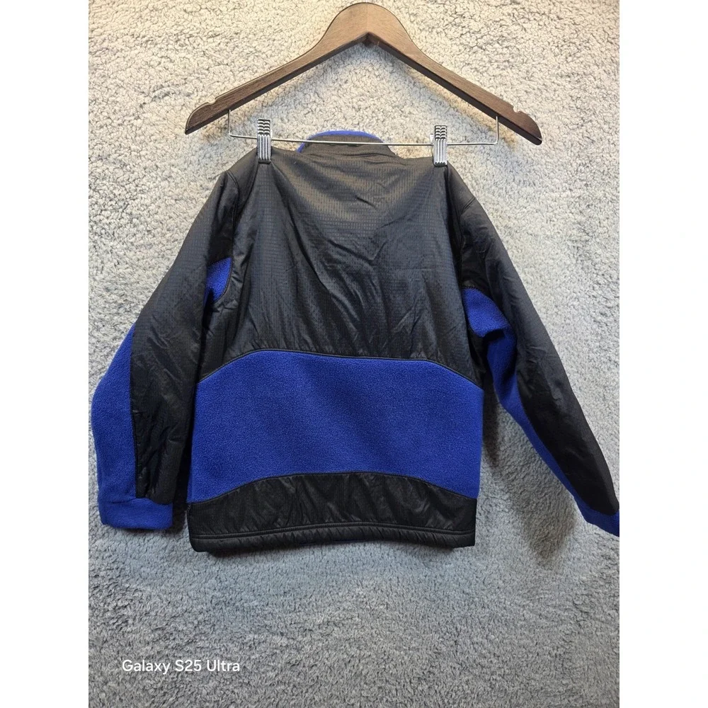 Columbia‎ Mock Turtleneck Zip-Front Fleece Jacket Royal Blue & Black Boy's 8